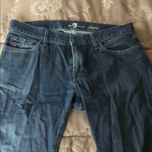 7 for all mankind jeans slimmy 34 waist zipper fly
